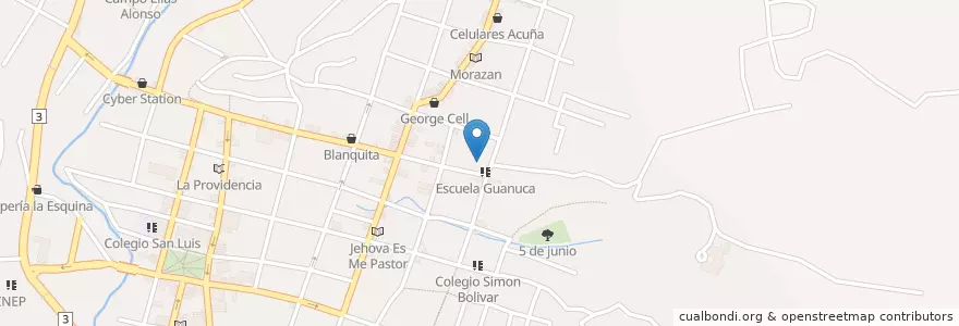 Mapa de ubicacion de Escuela Guanuca en Nikaragua, Matagalpa, Matagalpa (Municipio).