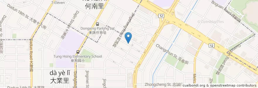 Mapa de ubicacion de 好堅果 HEYNUTS CAFE en 타이완, 타이중 시, 시 구.