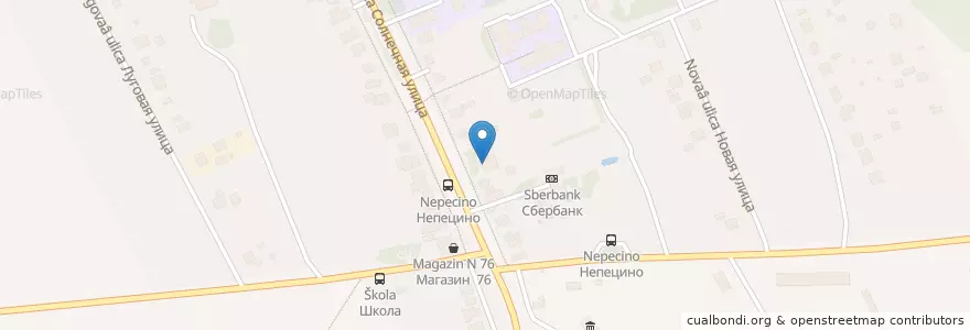 Mapa de ubicacion de Северка en روسيا, Центральный Федеральный Округ, محافظة موسكو, Коломенский Городской Округ.