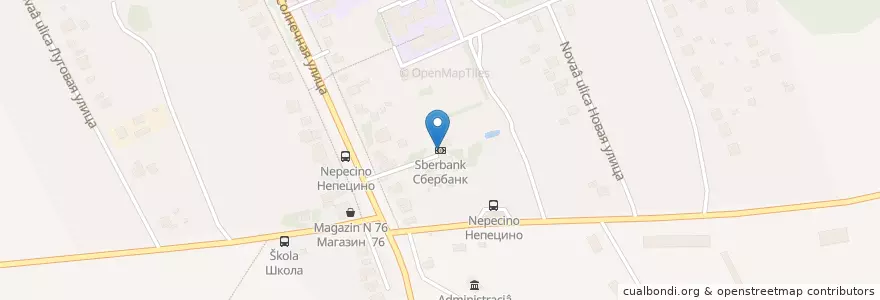 Mapa de ubicacion de Сбербанк en ロシア, 中央連邦管区, モスクワ州, Коломенский Городской Округ.