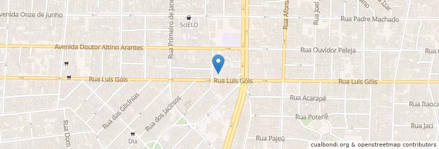 Mapa de ubicacion de Banco Itaú en Brasilien, Südosten, São Paulo, Região Geográfica Intermediária De São Paulo, Região Metropolitana De São Paulo, Região Imediata De São Paulo, São Paulo.
