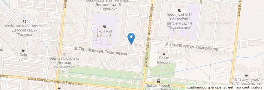 Mapa de ubicacion de Сбербанк en Rusia, Центральный Федеральный Округ, Московская Область, Городской Округ Ступино.