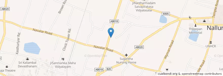 Mapa de ubicacion de Suharni Clinic en Sri Lanka, வட மாகாணம், யாழ்ப்பாணம் மாவட்டம்.