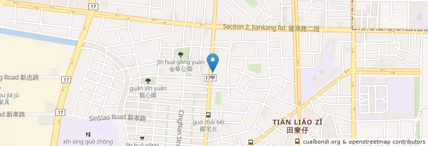 Mapa de ubicacion de 華南商業銀行 en 台湾, 台南市, 南区.
