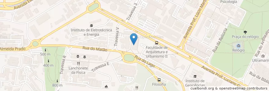 Mapa de ubicacion de Biblioteca IME-USP en البَرَازِيل, المنطقة الجنوبية الشرقية, ساو باولو, Região Geográfica Intermediária De São Paulo, Região Metropolitana De São Paulo, Região Imediata De São Paulo, ساو باولو.