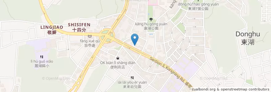 Mapa de ubicacion de 葫洲診所 en تايوان, تايبيه الجديدة, تايبيه, 內湖區.