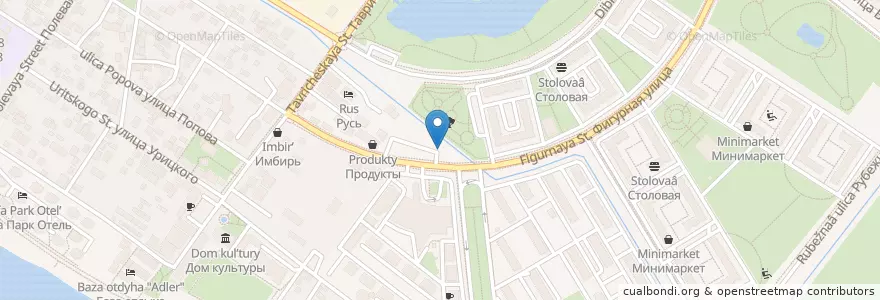 Mapa de ubicacion de Бульвар en روسيا, منطقة فيدرالية جنوبية, منطقة كراسنودار, Городской Округ Сочи.
