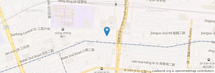 Mapa de ubicacion de 和木房 en تايوان, كاوهسيونغ, 三民區.