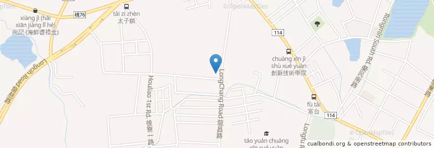 Mapa de ubicacion de 綠光長頸鹿幼兒園 en Tayvan, 桃園市, 中壢區.