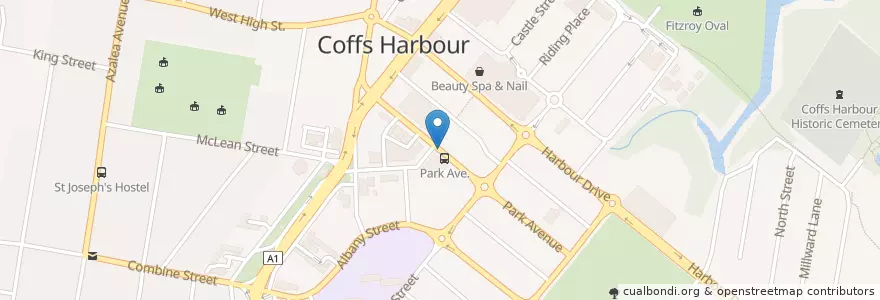 Mapa de ubicacion de Phoen Wong en 오스트레일리아, New South Wales, Coffs Harbour City Council.