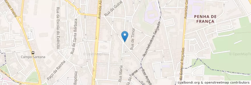 Mapa de ubicacion de Snack Bar O Abílio Elegante en 葡萄牙, Área Metropolitana De Lisboa, Lisboa, Grande Lisboa, 里斯本.