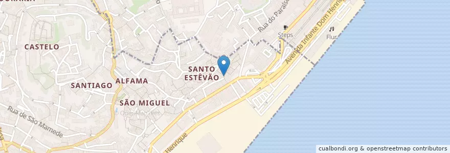 Mapa de ubicacion de Central Café en 葡萄牙, Lisboa, Grande Lisboa, 里斯本, Santa Maria Maior.
