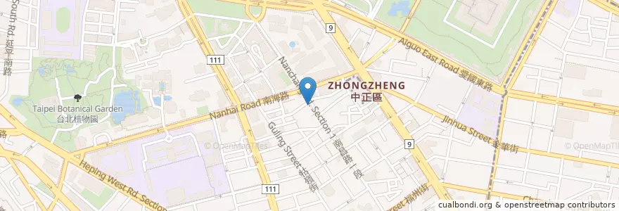 Mapa de ubicacion de 臺灣鐵路便當 en 臺灣, 新北市, 臺北市, 中正區.