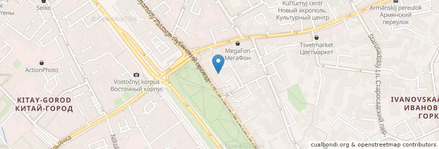 Mapa de ubicacion de Meliora en 俄罗斯/俄羅斯, Центральный Федеральный Округ, Москва, Центральный Административный Округ.