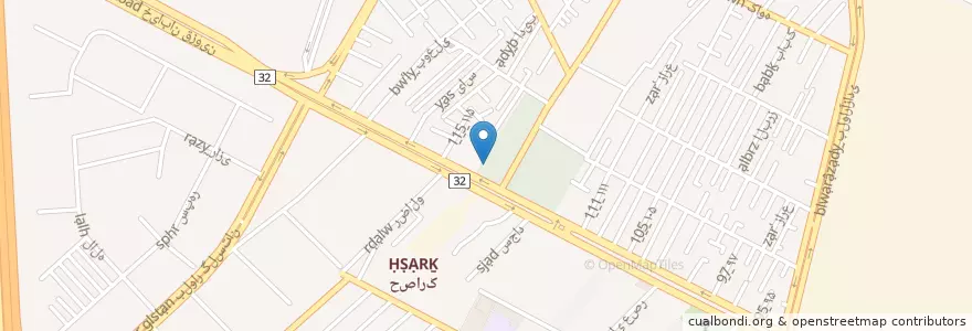 Mapa de ubicacion de چلوکباب حاج عباس ۲ en Иран, Альборз, شهرستان کرج, بخش مرکزی شهرستان کرج, کرج.