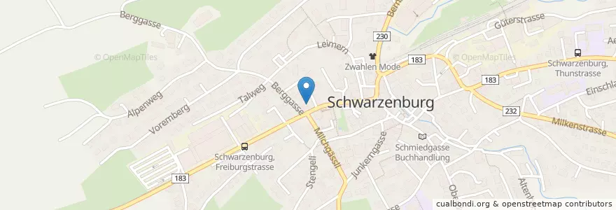 Mapa de ubicacion de Irish Pub en Schweiz/Suisse/Svizzera/Svizra, Bern/Berne, Verwaltungsregion Bern-Mittelland, Verwaltungskreis Bern-Mittelland, Schwarzenburg.