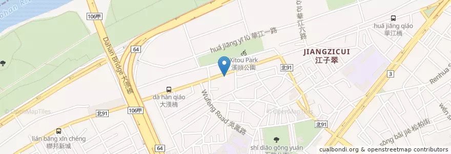 Mapa de ubicacion de 猛嘎海鮮燒物 en تايوان, تايبيه الجديدة, 板橋區.