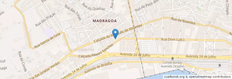 Mapa de ubicacion de All Saints Bar en پرتغال, Área Metropolitana De Lisboa, Lisboa, Grande Lisboa, لیسبون, Estrela.