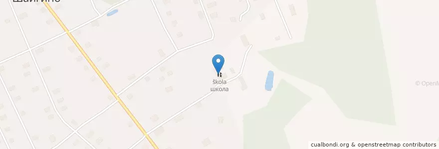Mapa de ubicacion de школа en Russia, Volga Federal District, Nizhny Novgorod Oblast, Tonshayevsky District, Городское Поселение Шайгино.