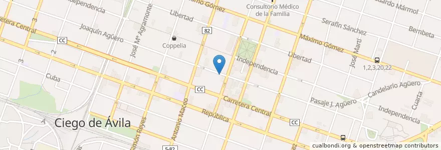 Mapa de ubicacion de Kacharrito en 쿠바, Ciego De Ávila, Ciego De Ávila, Ciudad De Ciego De Ávila, Ciudad De Ciego De Ávila.