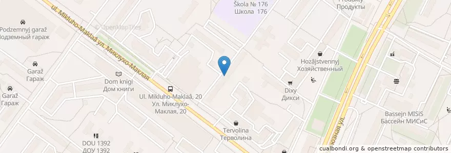 Mapa de ubicacion de Отделение полиции en Russia, Distretto Federale Centrale, Москва, Юго-Западный Административный Округ, Район Коньково.