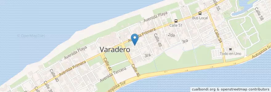 Mapa de ubicacion de Escuela Especial en 쿠바, Matanzas, Cárdenas, Varadero.
