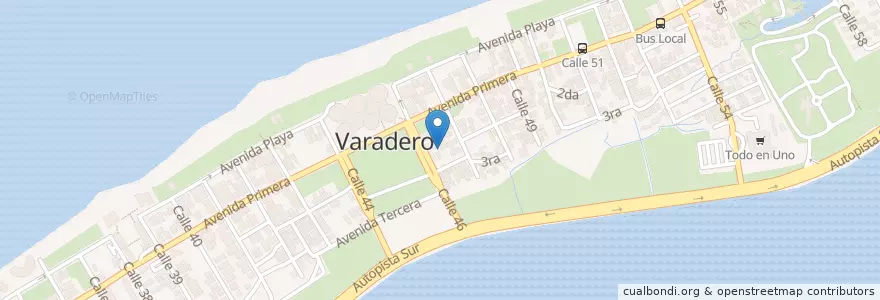 Mapa de ubicacion de Secundaria Martin Klein en كوبا, Matanzas, Cárdenas, Varadero.