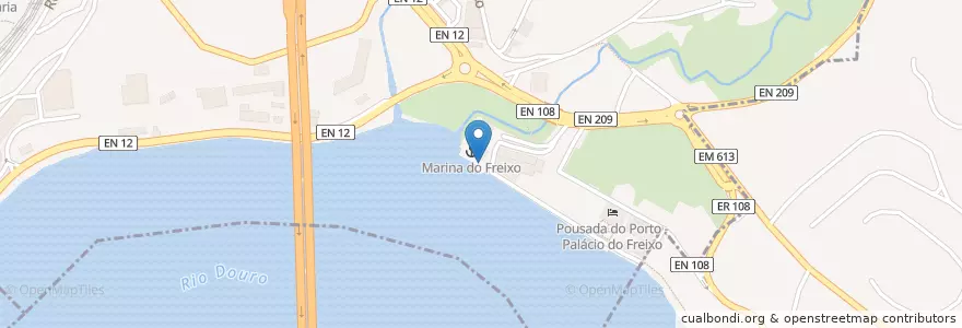 Mapa de ubicacion de Marina do Freixo en Португалия, Северный, Área Metropolitana Do Porto, Porto.