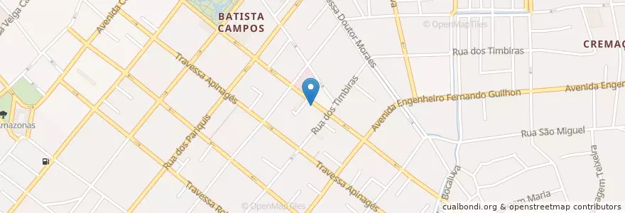 Mapa de ubicacion de Espaço Chic en البَرَازِيل, المنطقة الشمالية, بارا, Região Geográfica Intermediária De Belém, Microrregião De Belém, بليم.