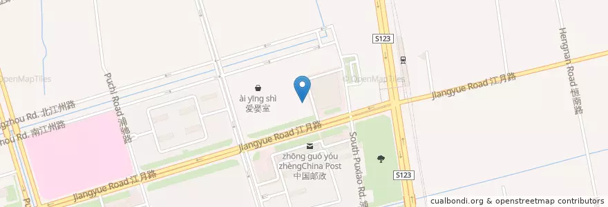Mapa de ubicacion de 华士达影城 en Китай, Шанхай, Миньхан.