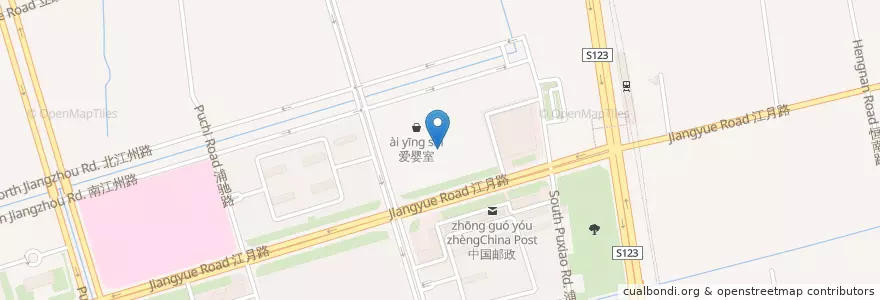 Mapa de ubicacion de 小杨生煎 en الصين, شانغهاي, 闵行区.