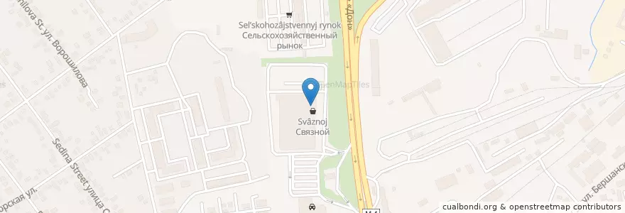 Mapa de ubicacion de Радуга en روسيا, منطقة فيدرالية جنوبية, منطقة كراسنودار, Городской Округ Краснодар.