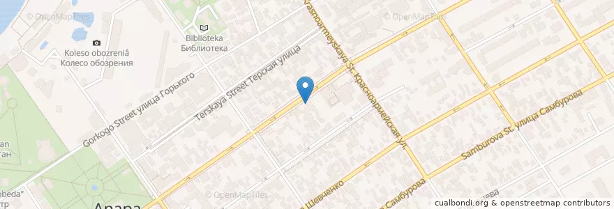 Mapa de ubicacion de Социальная en 俄罗斯/俄羅斯, 南部联邦管区, 克拉斯诺达尔边疆区, Городской Округ Анапа.