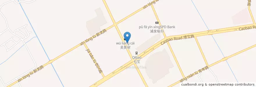 Mapa de ubicacion de 中国工商银行ICBC en 中国, 上海市, 閔行区.