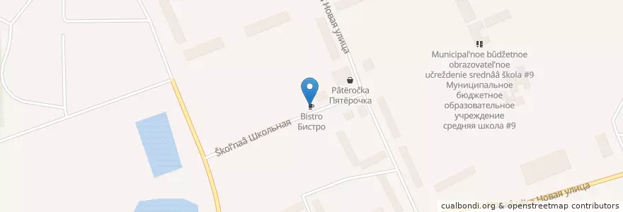 Mapa de ubicacion de Бистро en Russland, Föderationskreis Wolga, Oblast Nischni Nowgorod, Володарский Район, Мулинский Сельсовет.