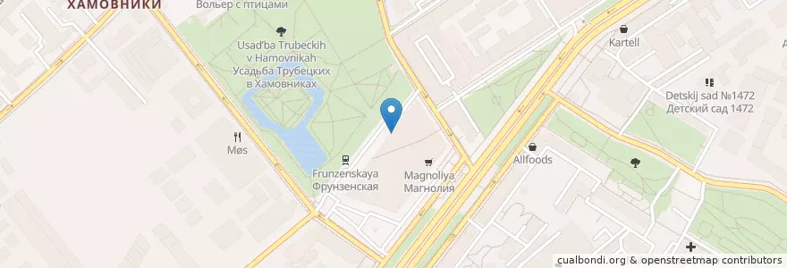 Mapa de ubicacion de Доктор Столетов en Rusland, Centraal Federaal District, Moskou, Центральный Административный Округ, Район Хамовники.