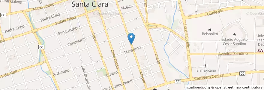 Mapa de ubicacion de Maní Bormey en Cuba, Villa Clara, Santa Clara, Ciudad De Santa Clara.