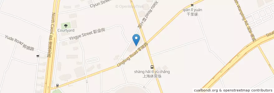 Mapa de ubicacion de 唐宫茶点 en 중국, 상하이, 쉬후이구.