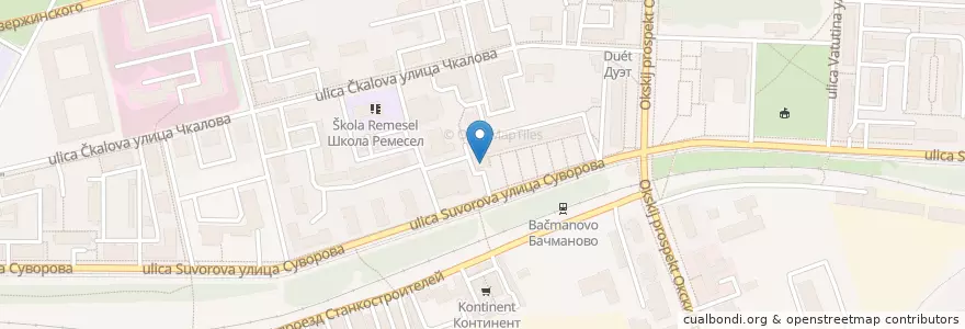 Mapa de ubicacion de Минутка en Rusia, Центральный Федеральный Округ, Московская Область, Коломенский Городской Округ.