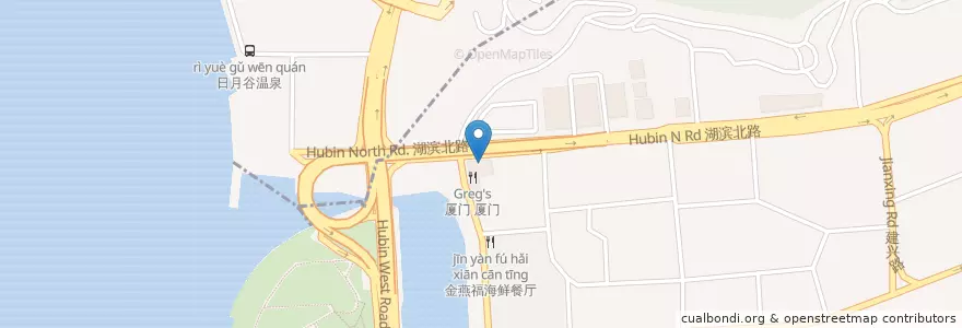 Mapa de ubicacion de 厦门国际银行 en China, Fujian.