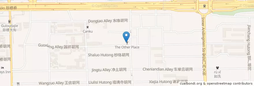 Mapa de ubicacion de The Other Place en China, Peking, Hebei, 东城区.