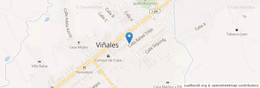 Mapa de ubicacion de Cafe del Rey en Kuba, Pinar Del Río, Viñales.