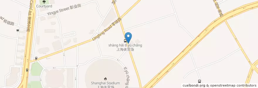 Mapa de ubicacion de 中国邮政 en 중국, 상하이, 쉬후이구.