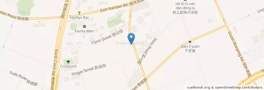 Mapa de ubicacion de 中国民生银行 en 中国, 上海市, 徐汇区.