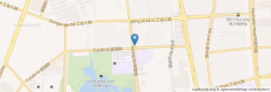 Mapa de ubicacion de SK育才二小 en Chine, Guangdong, Shenzhen, 南山区, 招商街道.