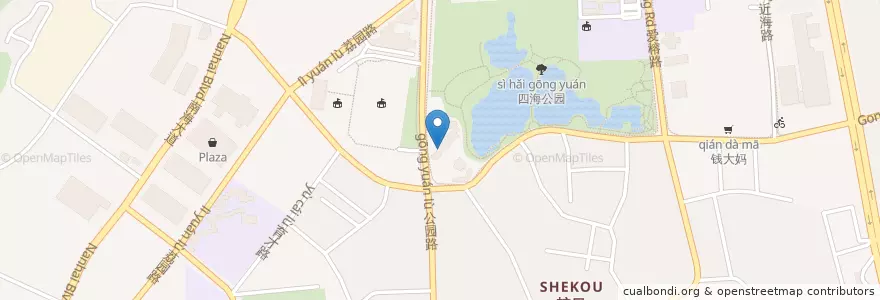 Mapa de ubicacion de 杨梅红国际少儿美术教育基地 en Китай, Гуандун, Шэньчжэнь, Наньшань, 招商街道.