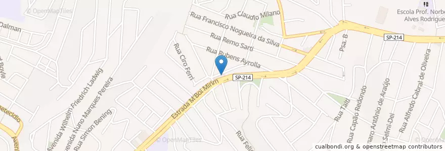 Mapa de ubicacion de Chimu's Bar en ブラジル, 南東部地域, サンパウロ, Região Geográfica Intermediária De São Paulo, Região Metropolitana De São Paulo, Região Imediata De São Paulo, サンパウロ.
