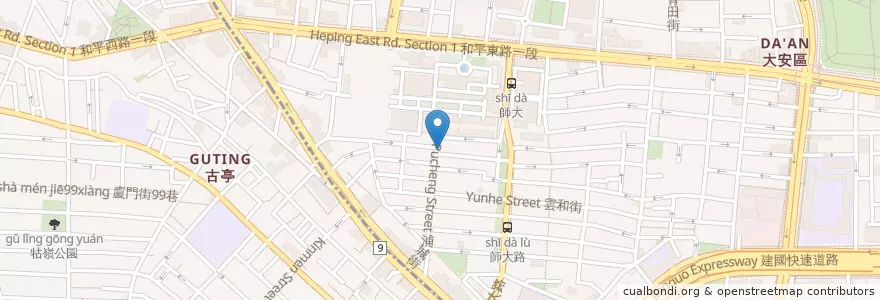 Mapa de ubicacion de Bambi Bambi Brunch en 臺灣, 新北市, 臺北市, 大安區.