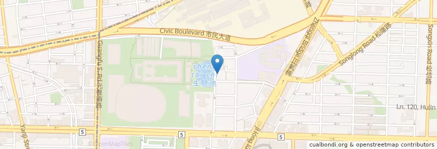 Mapa de ubicacion de Voodoo Doughnut en 臺灣, 新北市, 臺北市, 信義區.