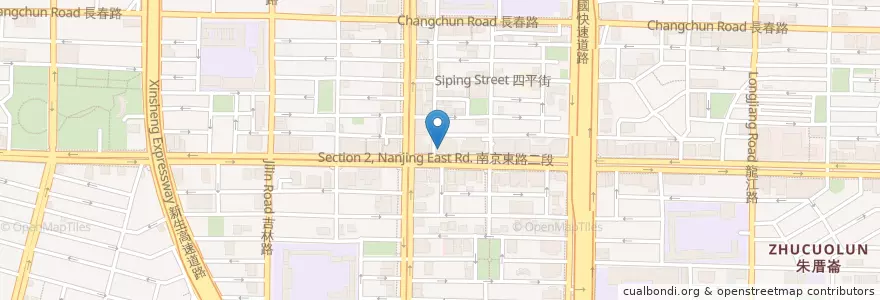 Mapa de ubicacion de 臺灣新光商業銀行 en Taiwan, 新北市, Taipei, 中山區.